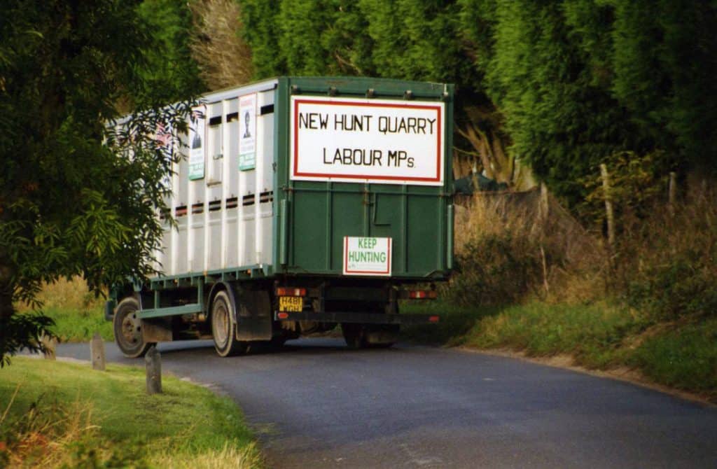 The Old Surrey and Burstow Hunt’s hound van, the day after the Hunting Act came into effect, 2005 
