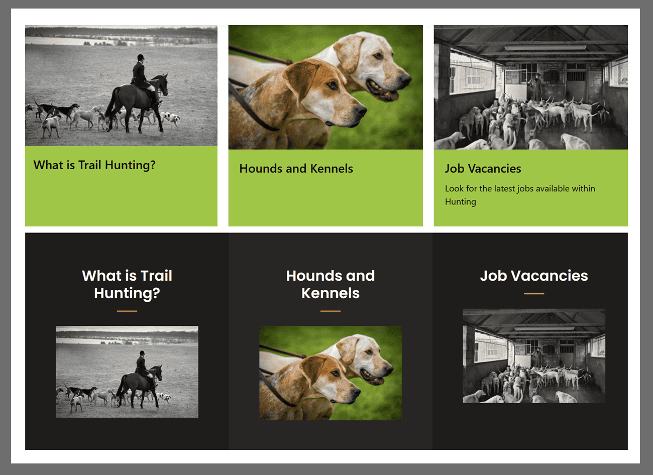 A fresh approach? Hunting Office (top), BHSA (bottom)