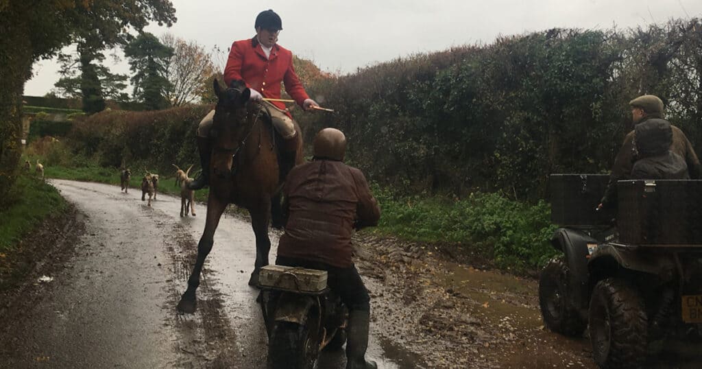  Matthew Vater when he was hunting the Cotswold Vale. Image: Severn Vale Sabs