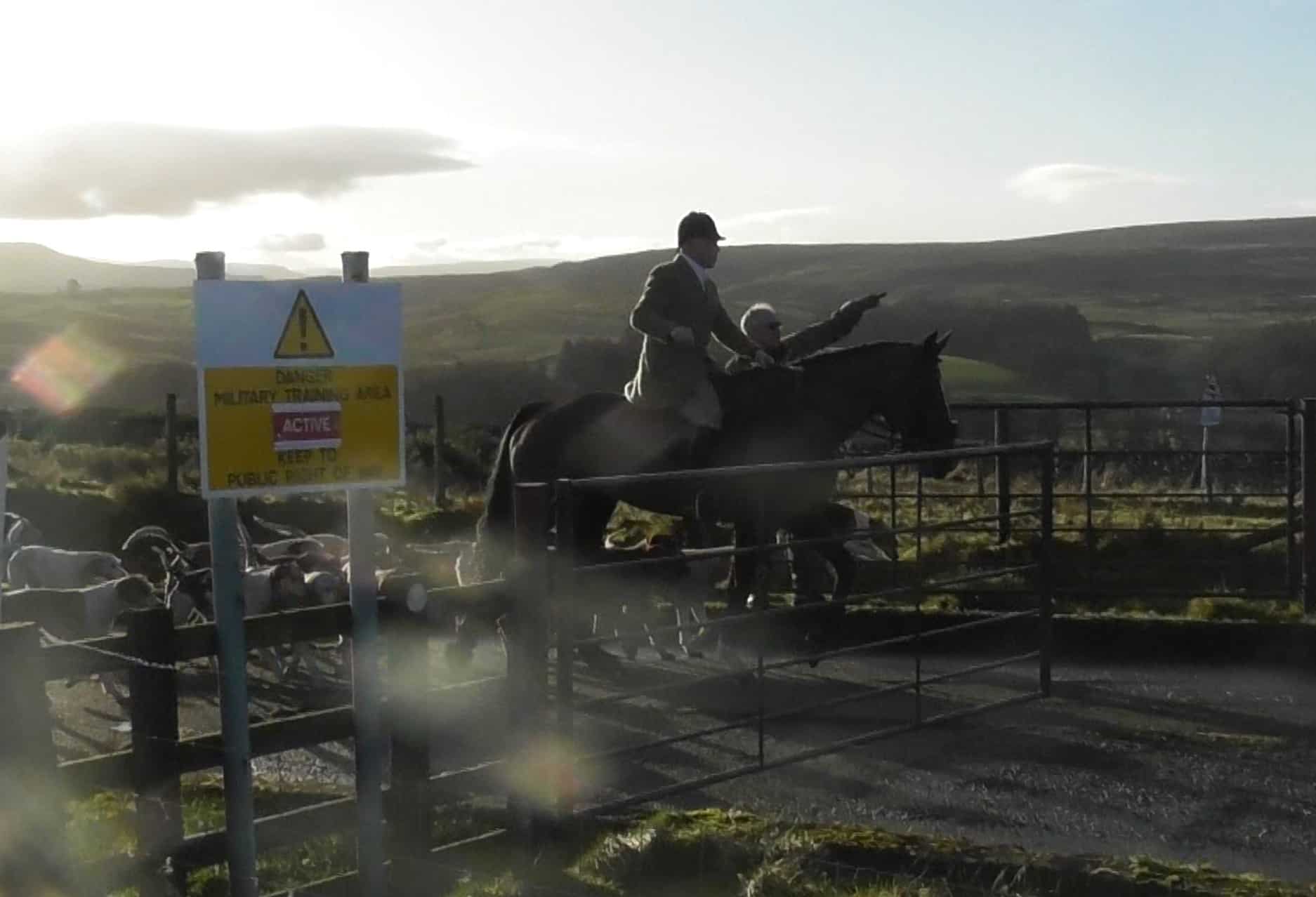 North York & West of Yore Hunt trespass on MOD land. Credit: Calder Valley Hunt Sabs